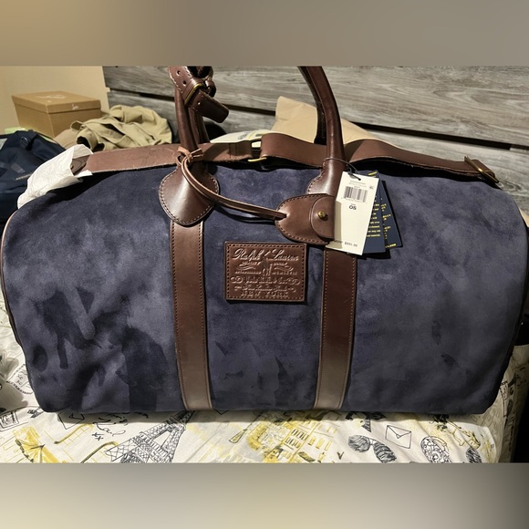 Polo Ralph Lauren Other - Polo Ralph Lauren suede leather duffle weekender